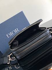 Dior Pouch With Strap Black Grained Calfskin 17 x 12.5 x 5 cm - 4