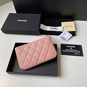 Chanel Caviar Quilted Small Cosmetic Case Pink 15x8.5cm - 4