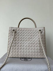 Bottega Veneta Small Andiamo Grey 25x22x10.5cm - 3