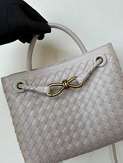 Bottega Veneta Small Andiamo Grey 25x22x10.5cm - 2