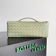 Bottega Veneta Long Clutch Andiamo With Handle Green 31x13x3cm - 5