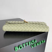 Bottega Veneta Long Clutch Andiamo With Handle Green 31x13x3cm - 2