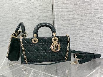 Dior Lady D-joy Bag Green Patent 26cm