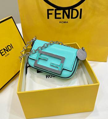 Fendi Tiffany Nano Baguette Blue 10x17x2.5cm