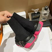 Balenciaga Speed 2.0 Lace-Up Sneaker Black Pink - 5