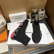 Balenciaga Speed 2.0 Lace-Up Sneaker Black Pink - 4