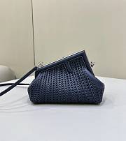 Fendi First Small Midnight Blue Woven 26x18x9.5cm - 1