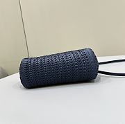 Fendi First Small Midnight Blue Woven 26x18x9.5cm - 5