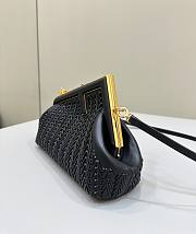 Fendi First Small Black Interlaced 26x18x9.5cm - 5