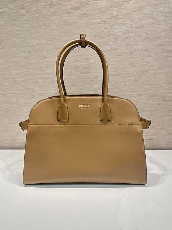 Prada Large Leather Tote Bag Caramel 40x29x20cm