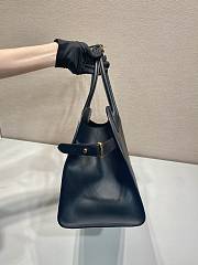 Prada Large Leather Tote Bag Black 40x29x20cm - 5