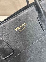 Prada Large Leather Tote Bag Black 40x29x20cm - 2