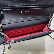 Chanel Flap Bag Wallet Black 19x12x3.5cm - 6