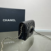 Chanel Flap Bag Wallet Black 19x12x3.5cm - 3