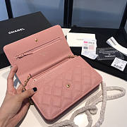 Chanel Wallet On Chain Pink Gold Caviar 19x12x3.5cm - 4