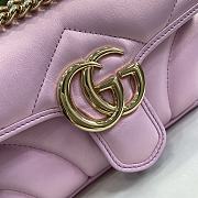 Gucci GG Marmont Shoulder Bag Pink 22cm - 5