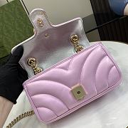 Gucci GG Marmont Shoulder Bag Pink 22cm - 4