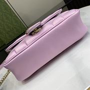 Gucci GG Marmont Shoulder Bag Pink 22cm - 3