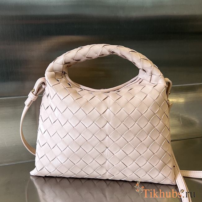 Bottega Veneta Mini Hop Light Pink Bag 25.5x14.5x11cm - 1