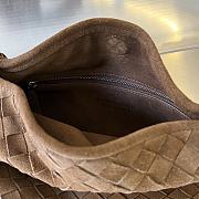 Bottega Veneta Hop Bag Brown Suede 41x20.5x7.5cm - 4