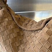 Bottega Veneta Hop Bag Brown Suede 41x20.5x7.5cm - 3