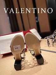 Valentino Garavani Rockstud Heeled Sandals Black Gold 6cm - 5