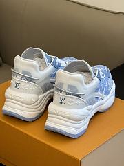 Louis Vuitton LV Run 55 Trainers Denim Blue Sneaker - 5