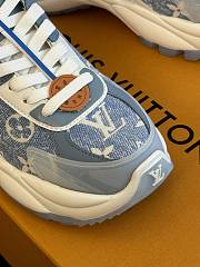 Louis Vuitton LV Run 55 Trainers Denim Blue Sneaker - 4