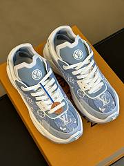 Louis Vuitton LV Run 55 Trainers Denim Blue Sneaker - 3