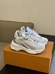 Louis Vuitton LV Run 55 Trainers Silver Sneaker - 1