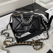 Chanel 19 Woc Wallet On Chain Black Silver 19cm - 1