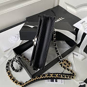 Chanel 19 Woc Wallet On Chain Black Silver 19cm - 5