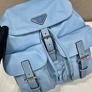 Prada Backpack Bag Re-nylon Blue 33x24x13cm - 4