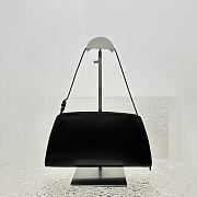 The Row Dalia Baguette in Leather Black 27x24x5cm - 4