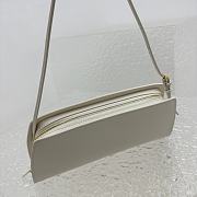 The Row Dalia Baguette in Leather White 27x24x5cm - 5