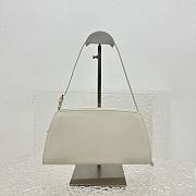 The Row Dalia Baguette in Leather White 27x24x5cm - 3