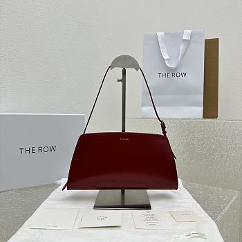 The Row Dalia Baguette in Leather Red 27x24x5cm