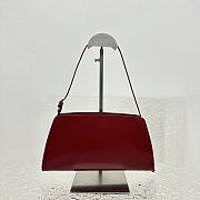 The Row Dalia Baguette in Leather Red 27x24x5cm - 5