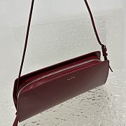 The Row Dalia Baguette in Leather Red 27x24x5cm - 4