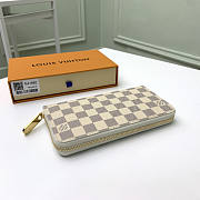 Louis Vuitton LV Zippy Wallet White Damier 19.5x10cm - 4