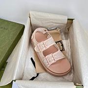 Gucci GG Open Toe Sandals Pink - 2