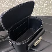 Valentino Garavani Leather Locò Vanity Case Black 16.5x10x7.5cm - 5