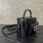 Valentino Garavani Leather Locò Vanity Case Black 16.5x10x7.5cm - 4