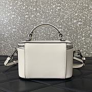 Valentino Garavani Leather Locò Vanity Case White 16.5x10x7.5cm - 4