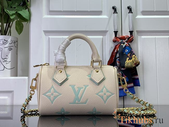 Louis Vuitton LV Nano Speedy Green 16 x 10 x 7.5 cm - 1