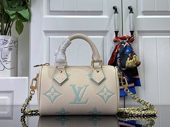 Louis Vuitton LV Nano Speedy Green 16 x 10 x 7.5 cm