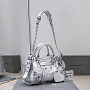 Balenciaga Neo Cagole Handbag Silver 32x21x13cm - 2