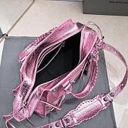 Balenciaga Neo Cagole Handbag Pink Metallic 32x21x13cm - 6