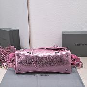 Balenciaga Neo Cagole Handbag Pink Metallic 32x21x13cm - 5