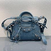 Balenciaga Neo Cagole XS Denim Blue Bag 26x11x18cm - 1